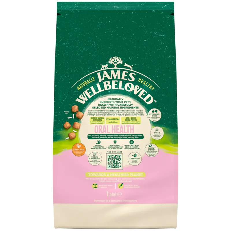 James Wellbeloved Cat Food Oral Health 1.5kg-1